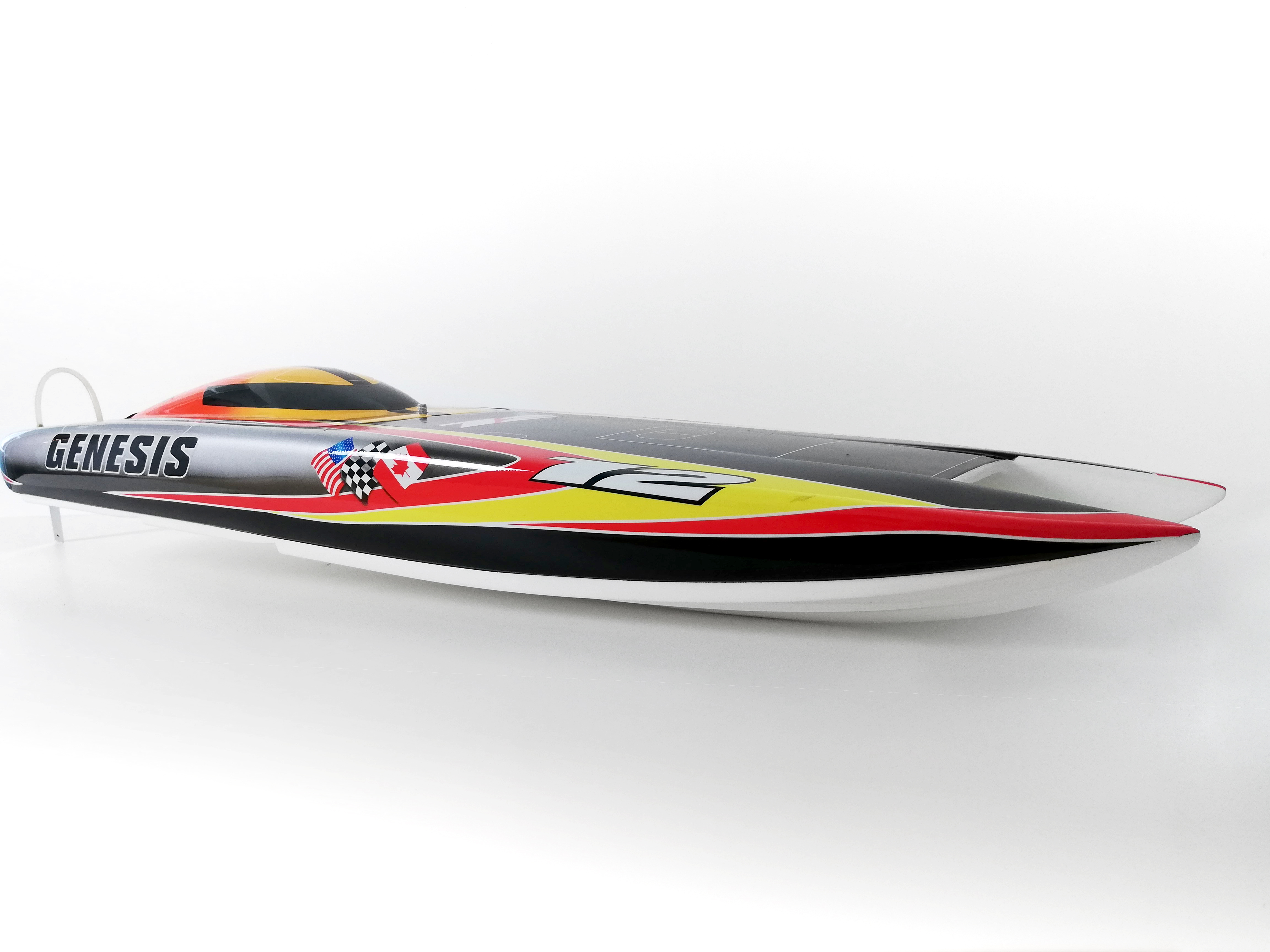 genesis offshore brushless rc twin hull